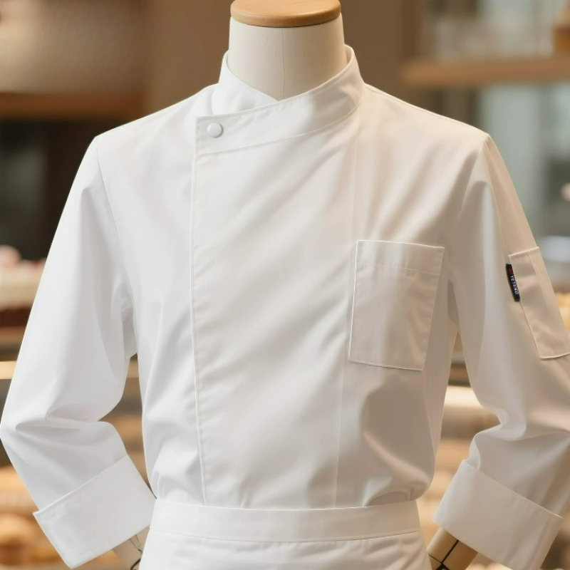 Commercial Kitchen Services - Veste de Chef à manches courtes/longues,
