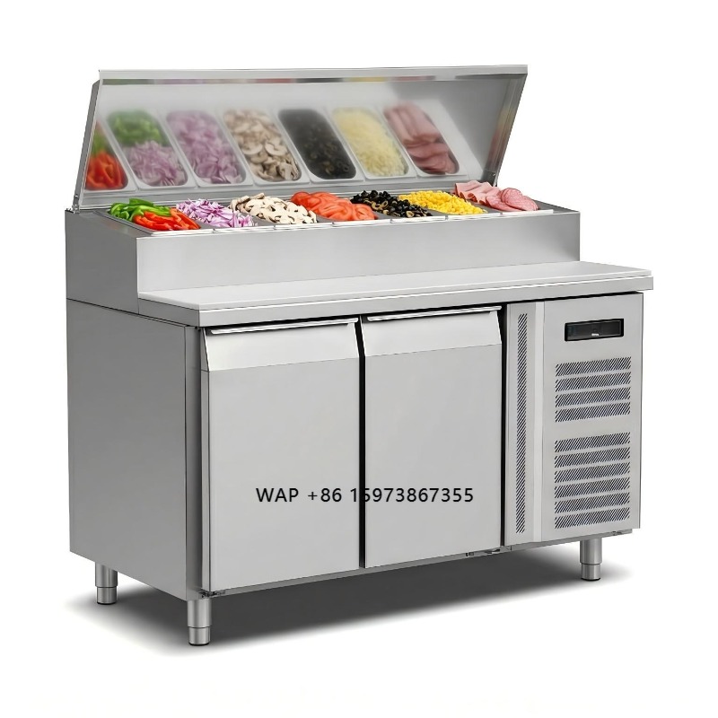 Commercial Kitchen Tables - Réfrigérateur de préparation OEM à 2