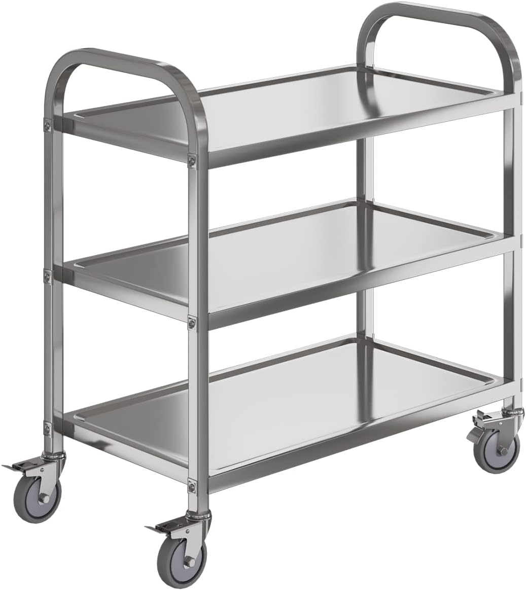 Commercial Kitchen Services - Chariot de service roulant à 3