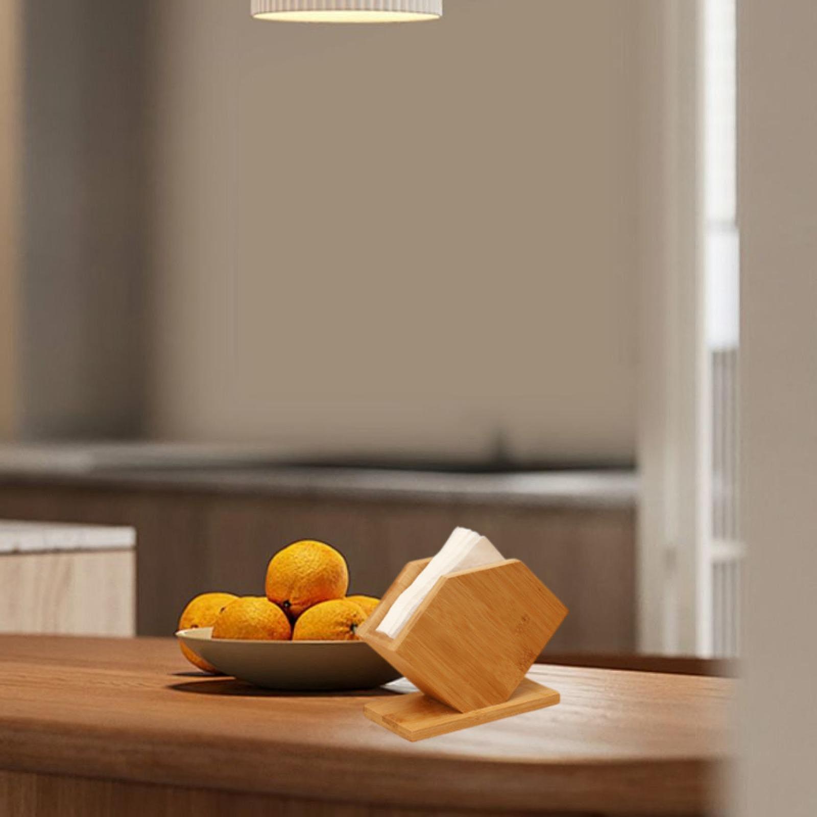 Commercial Kitchen Tables - Boîte à mouchoirs en bambou, distributeur