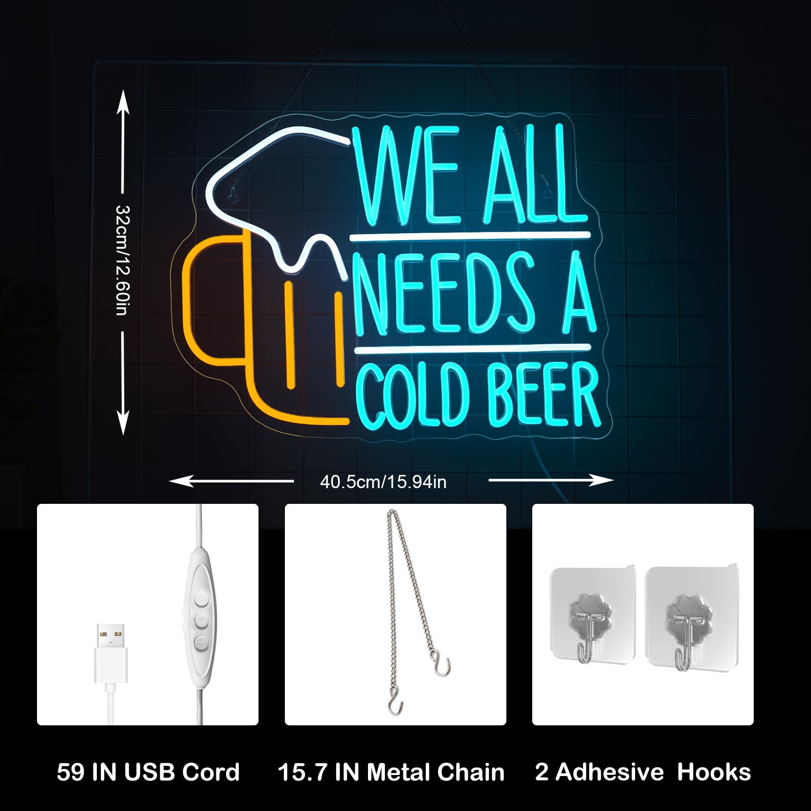 Enseigne au néon de bière Ense - Commercial Kitchen Needs avis et prix