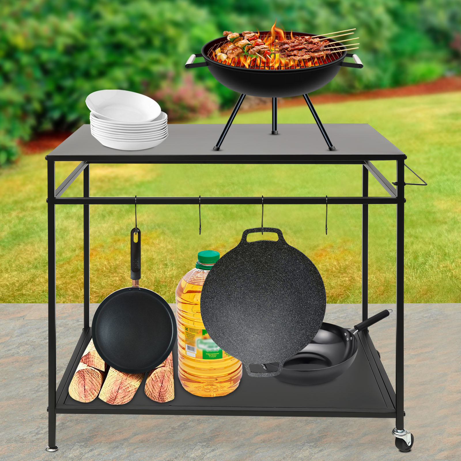 Table de cuisson mobile à doub - Commercial Kitchen Tables avis et prix