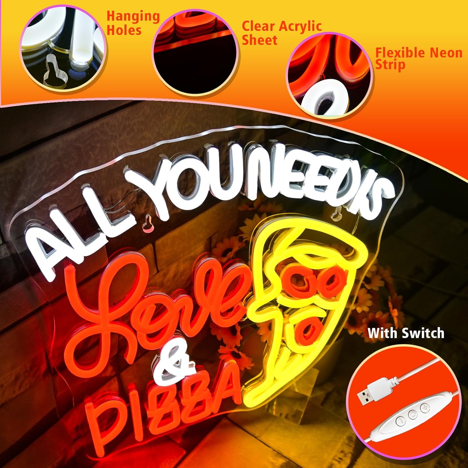 Enseigne néon LED USB « All Yo - Commercial Kitchen Needs avis et prix
