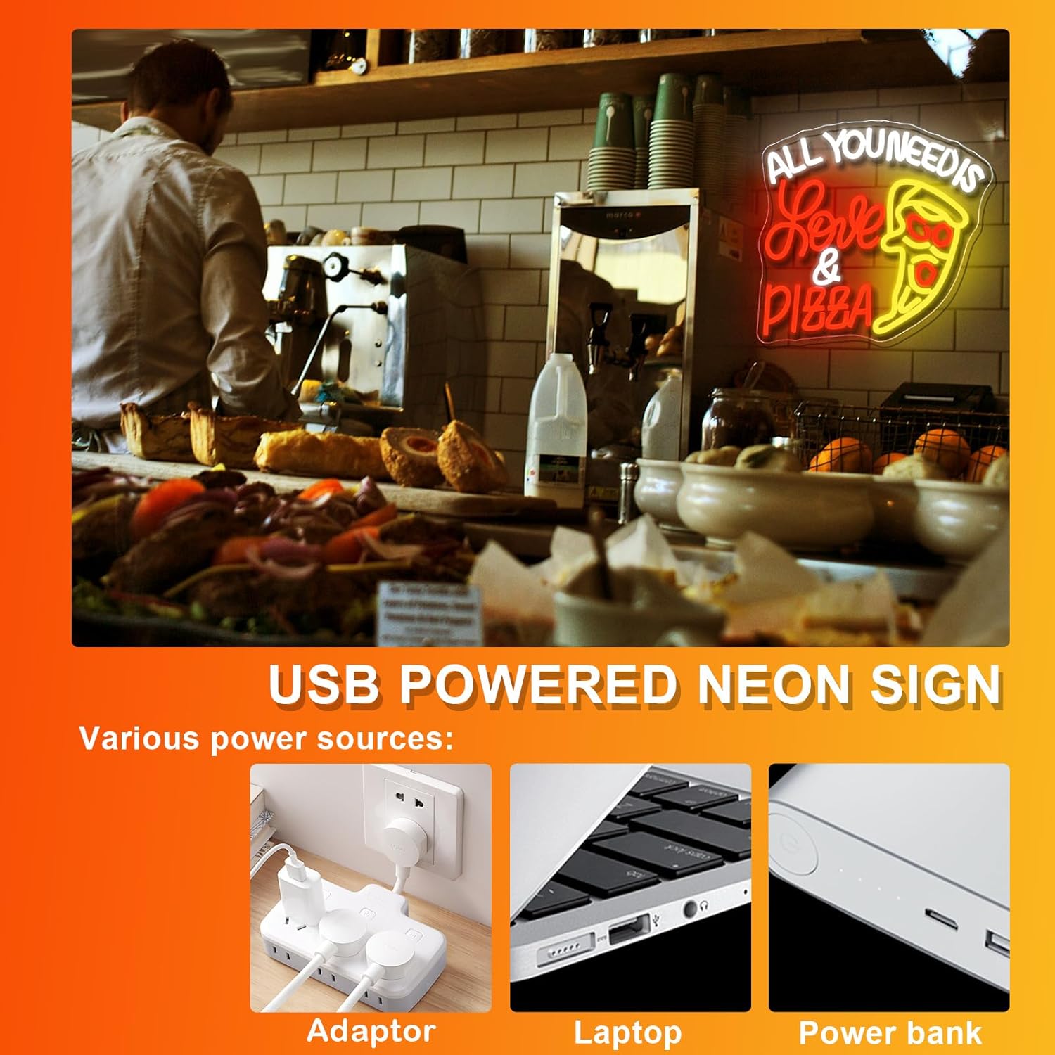 Enseigne néon LED USB « All Yo - Commercial Kitchen Needs avis et prix