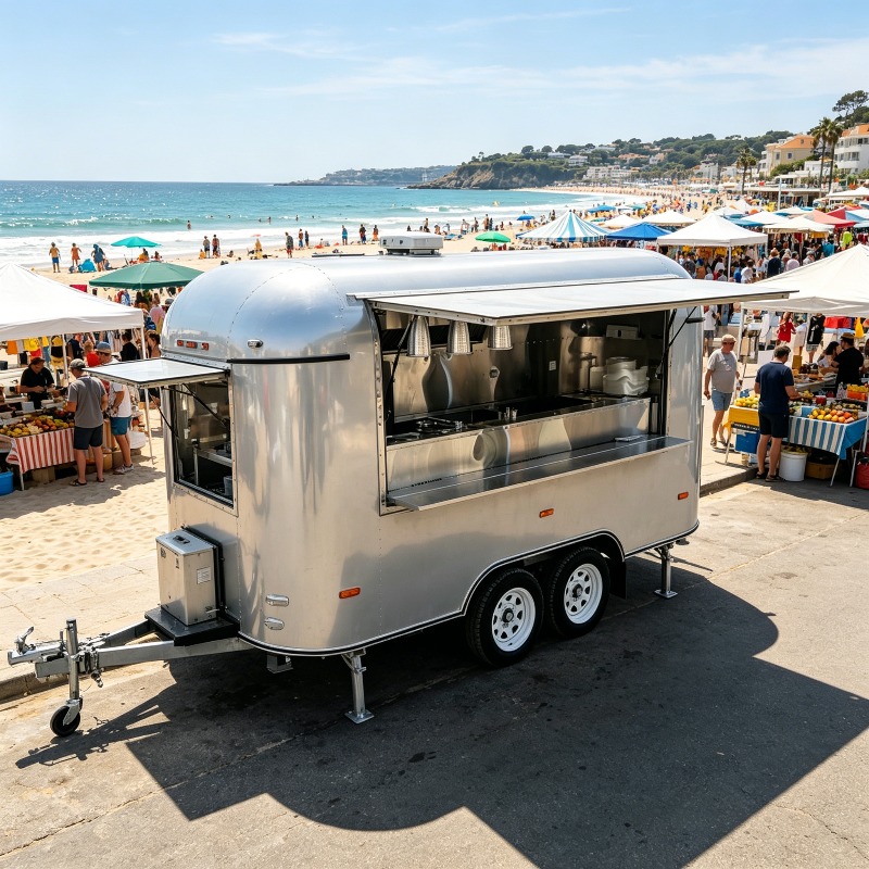 Remorque alimentaire en acier  - Commercial Kitchen Layouts avis et prix