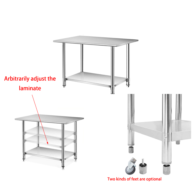 Table de travail réglable en h - Commercial Kitchen Bench avis et prix